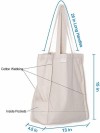 Custom 100% Cotton Canvas Tote Reusable Grocery Shopping Bag