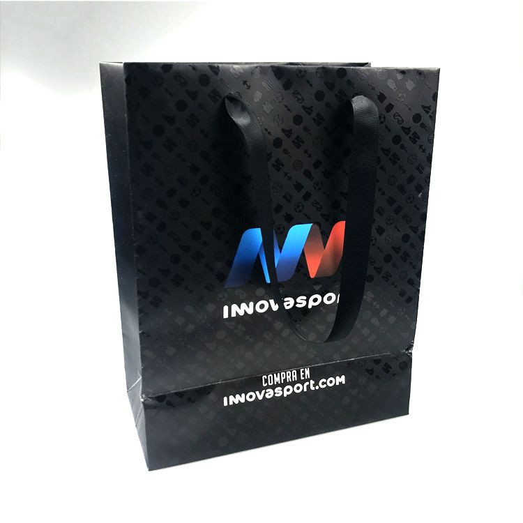 color paper bags with Spot UV